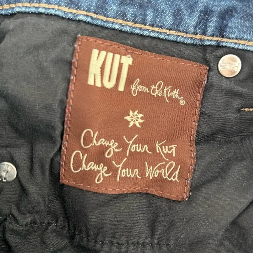 KUT from the Kloth Denim Jean Shorts Bermuda Length Jorts Size 4